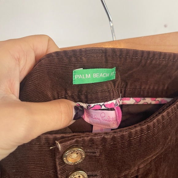 Lilly Pulitzer palm beach fit brown corduroy pants - Picture 3 of 4